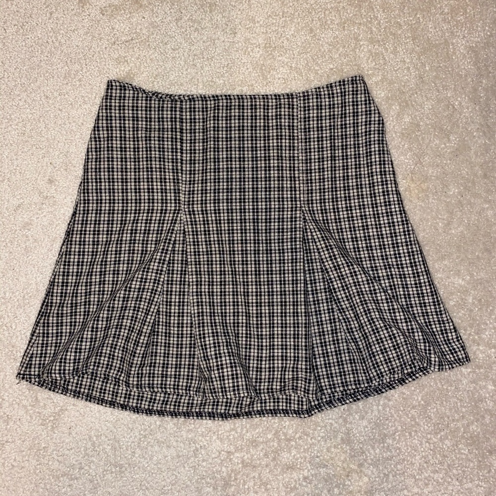 Brandy Melville Plaid Pleated Skirt